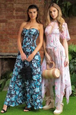 Full Steel Boned Maxi Corset Dress With Mesh Panels -Corset Story sds008 301ef7d4 a235 40d1 a875 a7643f0a2b74