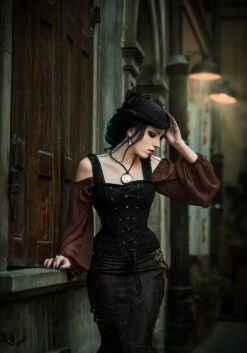 Vintage Inspired Overbust With Angled Panels And Shoulder Straps 22 Vintage Inspired Overbust With Angled Panels And Shoulder Straps -Corset Story vicsfa1011jbk a 1400x 2000 2692aab8 46f1 4056 9ffc f590e7c6092c