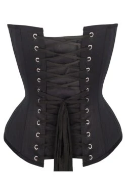 Black Waist Training Overbust Corset -Corset Story wt 004 back 3