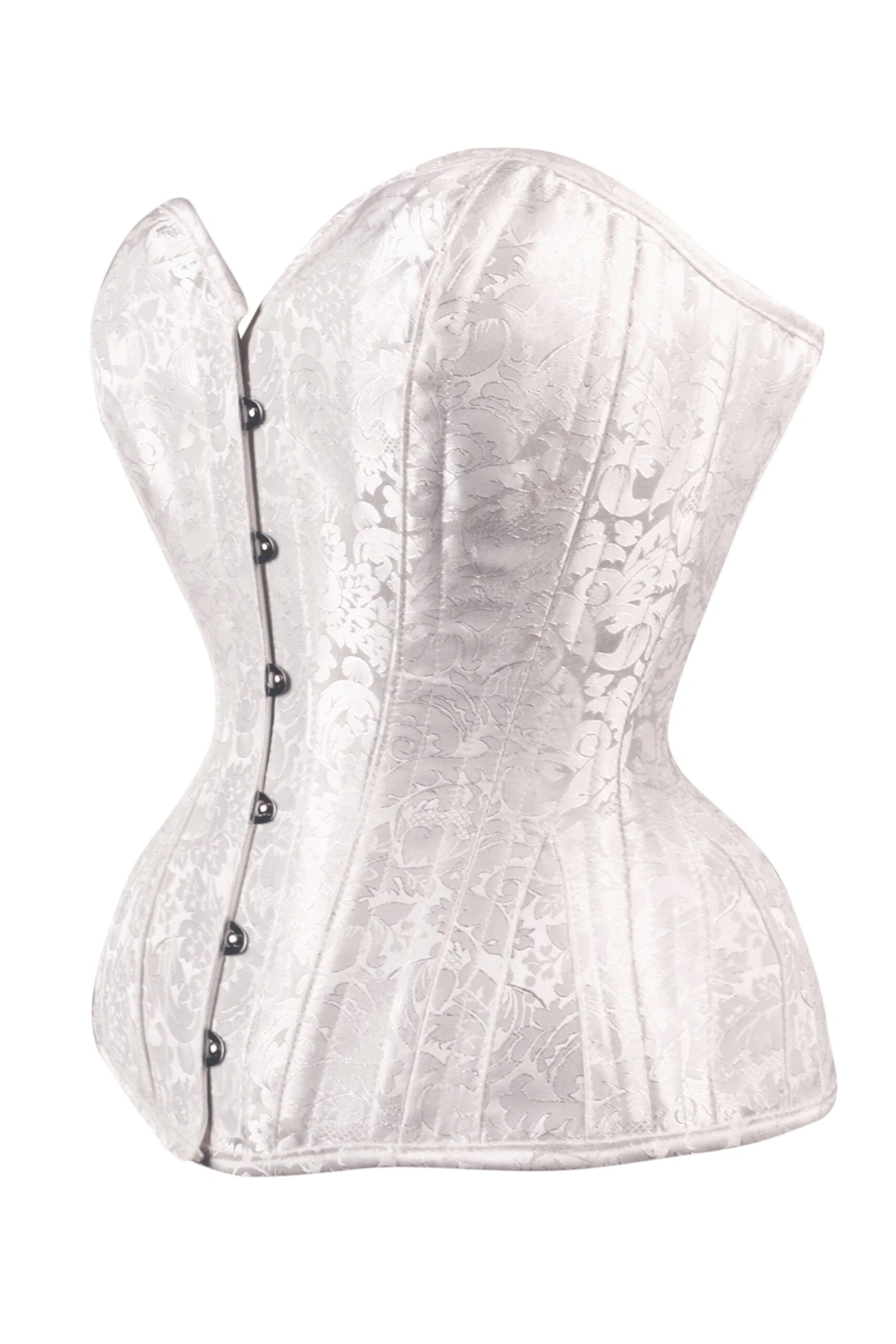 White Brocade Expert Waist Training Corset 5 White Brocade Expert Waist Training Corset - Image 5