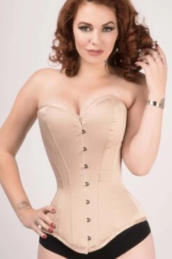 Champagne Matt Satin Longline Waist Taming Overbust 15 Champagne Matt Satin Longline Waist Taming Overbust -Corset Story wtvic017 1 1 2009ac19 5399 49e0 9337 4216ae3cb1a5